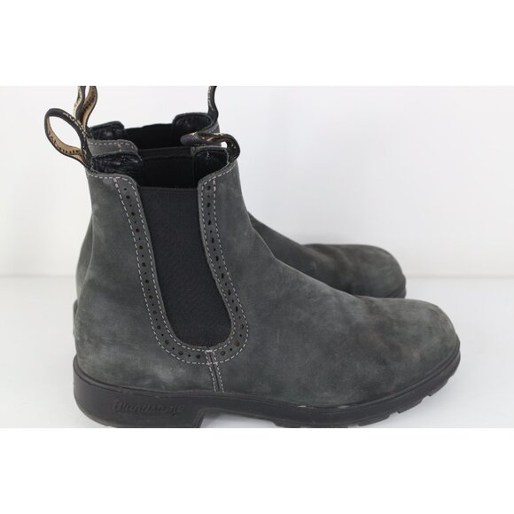 Vtg Blundstone EU 6.5 US Mens 7.5 Womens 9.5 Suede Leather Chelsea Boots Gray main image 11